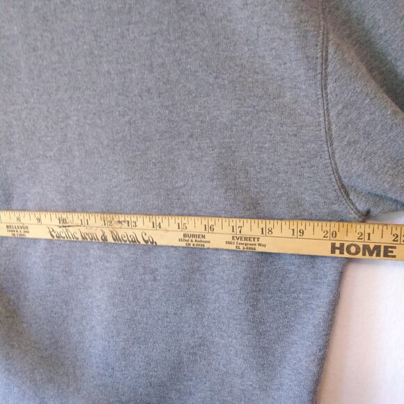 HUF Men M Sweatshirt Crewneck Gray Logo Aztec Tribal Unisex Casual Street Skater - Picture 8 of 8